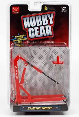 $14.98 • Buy New! Hobby Gear: Craftmaster Engine Hoist 1/24 Scale For Diecast Toys (Red)