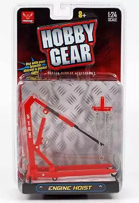 $15.98 • Buy New! Hobby Gear: Craftmaster Engine Hoist 1/24 Scale For Diecast Toys (Red)