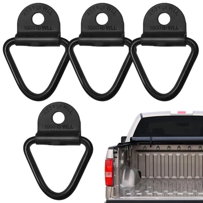 $25.99 • Buy 4x Heavy Duty Fixing Point Anchor Lashing Eye Tie Down Loop Large D-Ring Hook
