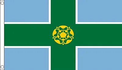 £5 • Buy 3' X 2' DERBYSHIRE FLAG Derby England Counties English County