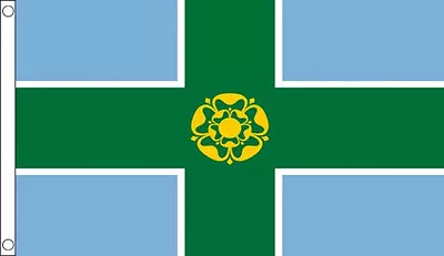 £5 • Buy 3' X 2' DERBYSHIRE FLAG Derby England Counties English County