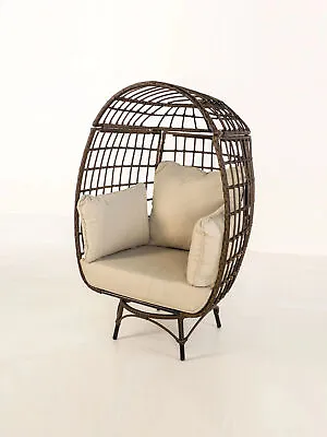 Outdoor Egg Chair With Legs Large Pod Chair With Cushion • $278.10