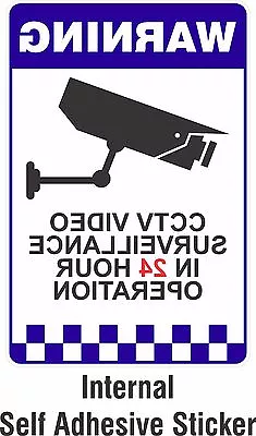 Warning CCTV Security Surveillance Camera Sticker Sign 200x300mm Internal • $4.05