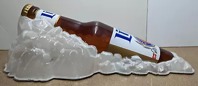 1993 MILLER LITE PLASTIC BEER BOTTLE ON ICE 3D Dimensional Sign Display 35  • $69.99
