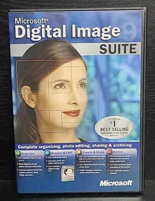 Microsoft Digital Image Suite 9 (2003 PC) Two Disc CD Set • $15