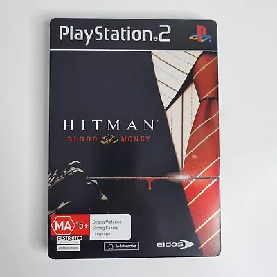 Hitman Blood Money SteelBook  Edition PS2 Playstation PAL Complete Steel Case  • $24.95