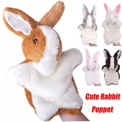 £6.80 • Buy Rabbit Doll Hand Glove Puppet Soft Plush Finger Puppets Easter Kid Children Gift