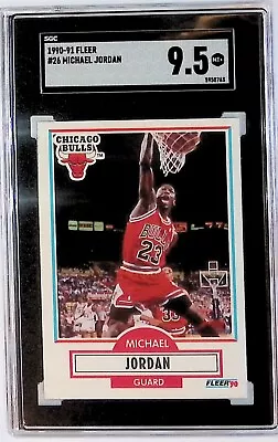 1990 Fleer #26 MICHAEL JORDAN Chicago Bulls SGC 9.5 MT+ • $94.74