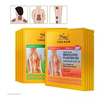 10 Patch TIGER BALM Cool Or Hot Plaster Relief Muscular Back Neck Pains 10x14cm • $24