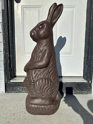 Vtg 1993 Blow Mold Chocolate Easter Bunny 31” Union Products Don Featherstone • $79.99