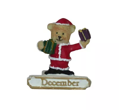 Perpetual Monthly Calendar Teddy Bear Days Avon December Replacement 2002 Vintag • $9.99