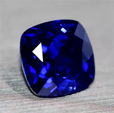 Top Quality Cushion Cut Royal Blue Sapphire Lab-Created AAAAA+ LOOSE GEMSTONES • $14.99