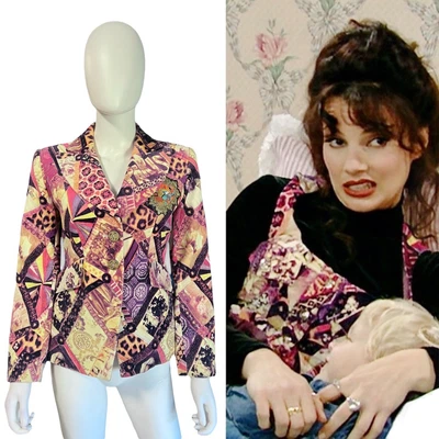 £316.36 • Buy Christian Lacroix Bazar Vintage Velvet Patchwork Blazer Jacket Seen On The Nanny