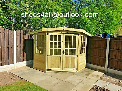 £1349 • Buy Corner Summerhouse Garden Shed Man Cave Corner Summer House Special Offer 