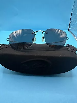 Maui Jim Kapalua MJ-502-02 Polarized Titanium  Japan TITANIUM GRAY CF34 • $26