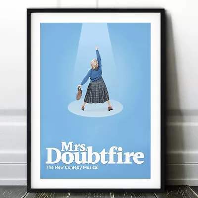 Mrs. Doubtfire Musical Poster Print - West End Wall Art - Broadway Play Theatre • £4.99