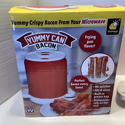 Yummy Can Bacon Microwaveable Bacon Cooker Mess-Free &Splatter-Prof Easy To Use. • $18