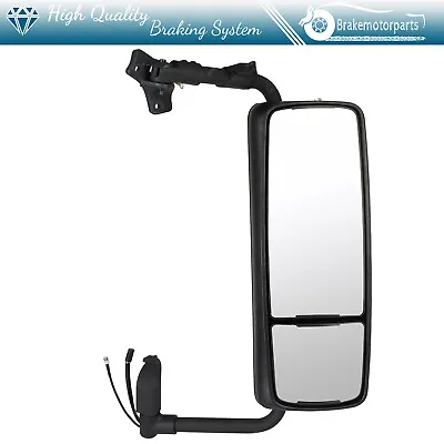 Truck Mirror Complete Door Black Passenger Side For 2004-2017 Volvo VNL • $149.99