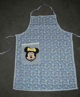  Disney Mickey Unlimited  Minnie Mouse Decorative Flowered Apron BRAND NEW • $12.99