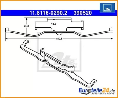 Spring Caliper ATE 11.8116-0290.2 For BMW 5 Series X5 7 Series X3 • $22.95