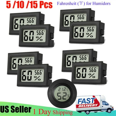$12.98 • Buy Mini Digital LCD Thermometer Humidity Meter Room Temperature Indoor Hygrometer