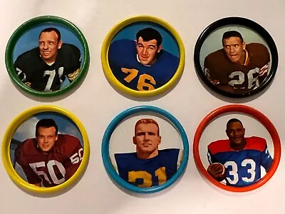 Vintage 1962 Salada Tea Junket Football Player Coins Lot Of 6 • $15