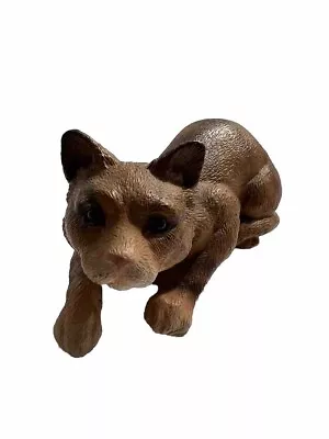 Vintage Universal Statuary 1992 SMALL Brown Cat Figure #5008 Tabby Cat • $20