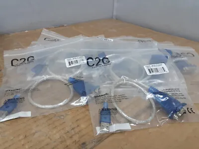 Lot Of 10 C2G 26886 USB To DB9 RS232 Serial Adapter Cable 1.5 Feet Long • $17.99