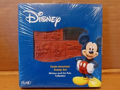 Disney Foam-mounted Stamp Set Mickey And His Pals Collection NEW Plaid 2005 • $9.99