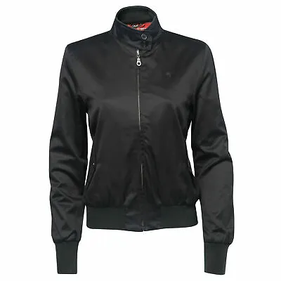 Ladies / Womens Merc London Slim Fit Harrington / Bomber Jacket Mary - Black • $99.46