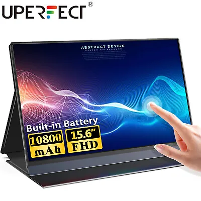 15.6  Portable Touch Screen Monitor USB C Touchscreen Gaming Monitor W/ Battery • $139.99