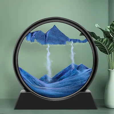 £12.92 • Buy Moving Sand Painting Art Hourglass 3D Deep Sea Sandscape Round Glass Quicksand