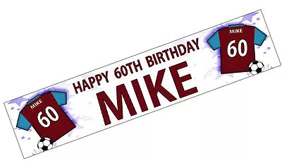 £5.64 • Buy PERSONALISED BANNERS NAME AGE PHOTO BIRTHDAY FOOTBALL 1st 2nd 3rd 4th 5th 6th K1