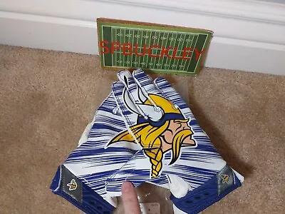 Nike Superbad 3.0 Nfl Minnesota Vikings Padded Football Gloves Adult Medium • $79.99