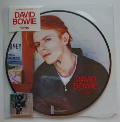DAVID BOWIE TVC 15 40th Anniversary Edition 7  Picture Disc RSD Sticker • £15.99