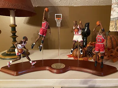 Michael Jordan Vintage Danbury Mint 4 Figure Display With Stand • $450