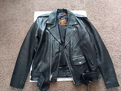 Milwaukee Leather Men's Classic Side Lace Police Style Motorcycle Jacket  • $64.99