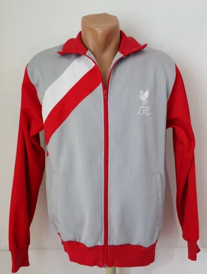 £65.99 • Buy Liverpool 1985/1986 Football Soccer Track Jacket Top Score Draw Gray Lfc Men’s M