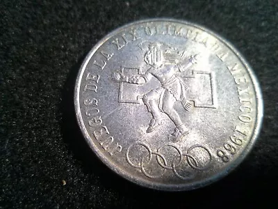 1968 Mexico 25 Pesos Olympics Silver Coin • $1.25