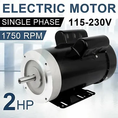 Electric General Purpose Motor 2HP 56C 1750RPM Single Phase 5/8 Shaft TEFC • $239.99