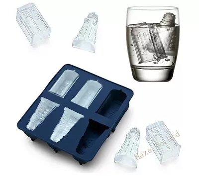 Doctor Who Tardis And Dalek Silicone Ice Cube Tray Candy Jelly Toy Gift New • $21.99