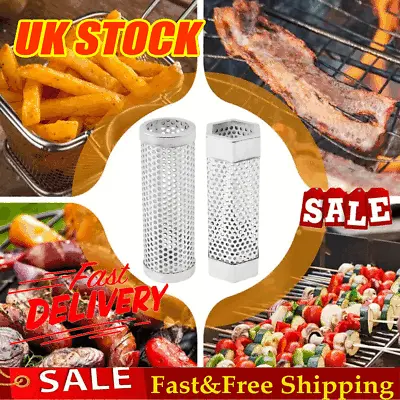 Stainless Steel BBQ Grill Pellet Smoker Tube Hot Cold Smoke Generator 6/12'' PA • £7.33