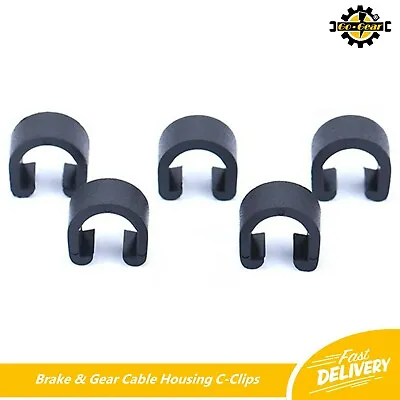 £2.99 • Buy Brake & Gear Cable Housing Guides C Clip For MTB Road Bike Frame Forks & Cycles 