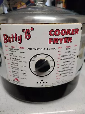 Vtg Abbott Betty “G” Cooker Deep Fryer Model CF 53 - WORKS -  • $55