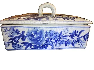 Vintage Chinese Porcelain Trinket Box With Lid • $19.99