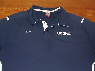 Nike Fit Dry Uconn Huskies Short Sleeve Polo Shirt Mens 2xl Excellent • $15.75