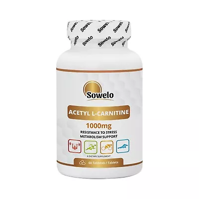 SOWELO ACETYL L-CARNITINE 1000mg TABLETS Nervous System Health  Antioxidant • $24.69