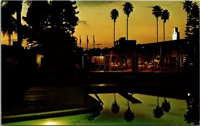 McAllen TX Fairway Motor Hotel Aerial View Sunset View Pool Texas Postcard DQ1 • $5.59