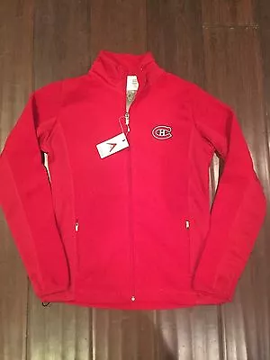 New With Tags Montreal Canadiens Womens Small Fleece Zip Up Jacket . NHL NWT • $39.69