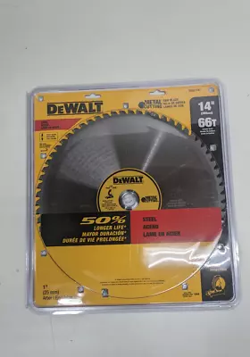 NEW 14  DeWalt DWA7747 Metal Cutting Saw Blade 66T Carbide Teeth 1  Arbor NEW • $129.99